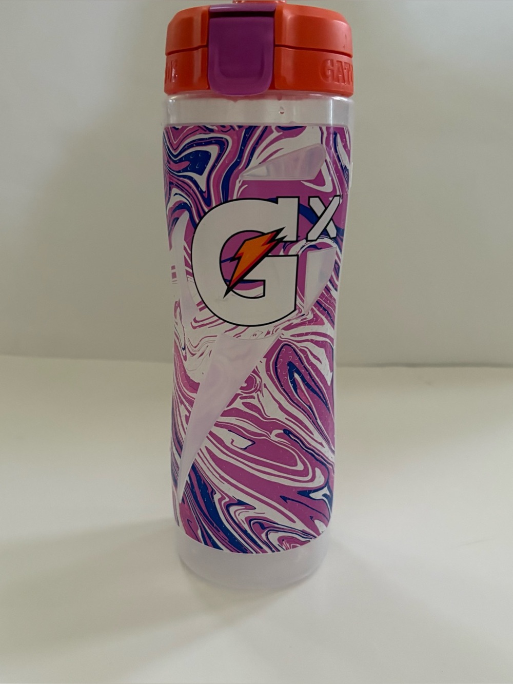 Purple Gatorade GX water bottle